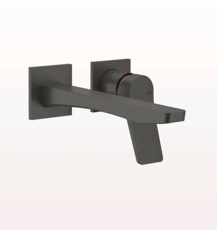Смеситель для раковины, Gessi, Rilievo, цвет-Black Metal Brushed PVD
