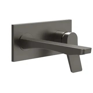 Смеситель для раковины, Gessi, Rilievo, цвет-Black Metal Brushed PVD