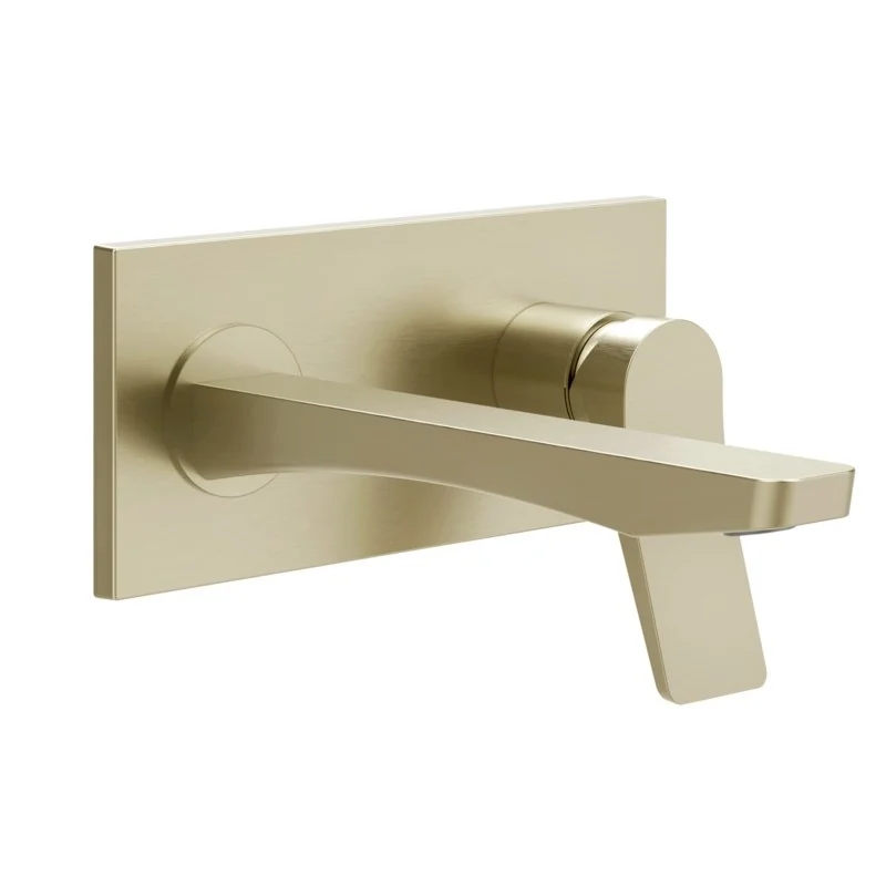 Смеситель для раковины, Gessi, Rilievo, цвет-Brushed Brass PVD