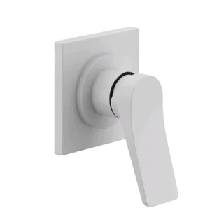 Смеситель для душа, Gessi, Rilievo, на 1 потребитель, цвет-белый матовый