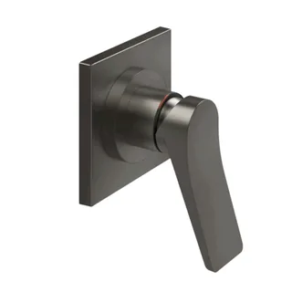 Смеситель для душа, Gessi, Rilievo, на 1 потребитель, цвет-Black Metal Brushed PVD