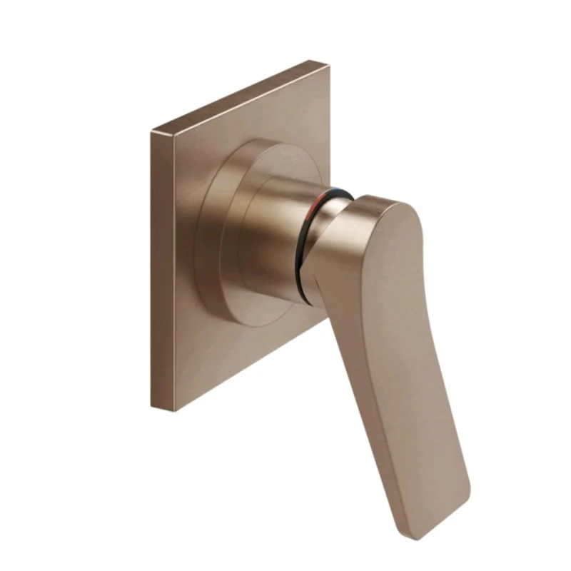 Смеситель для душа, Gessi, Rilievo, на 1 потребитель, цвет-Copper Brushed PVD