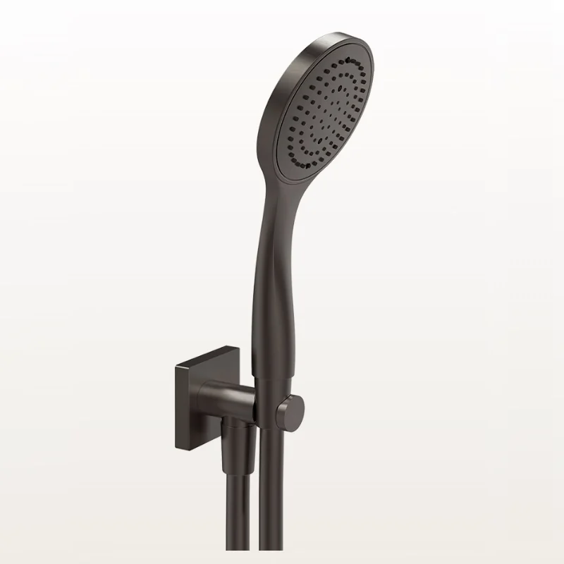 Душевой набор, Gessi, Rilievo, цвет-Black Metal Brushed PVD