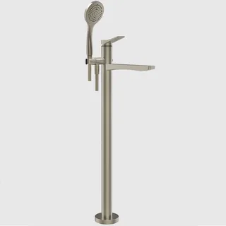Смеситель для ванны и душа, Gessi, Rilievo, напольный, цвет-Finox Brushed Nickel — иконка