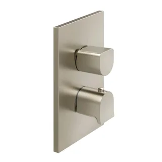 Смеситель для душа, Gessi, Rilievo, на 1 потребитель, цвет-Finox Brushed Nickel