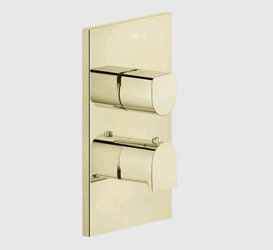 Смеситель для душа, Gessi, Rilievo, на 1 потребитель, цвет-Brass PVD