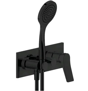 Смеситель для душа, Gessi, Rilievo, на 2 потребителя, цвет-черный матовый