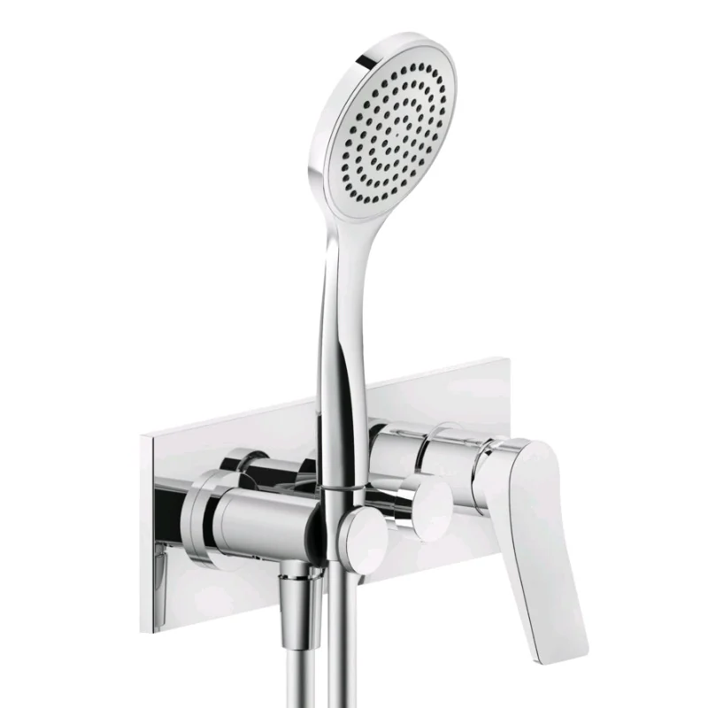 Смеситель для душа, Gessi, Rilievo, на 2 потребителя, цвет-хром