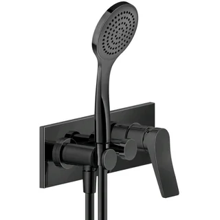 Смеситель для душа, Gessi, Rilievo, на 2 потребителя, цвет-Black Metal PVD