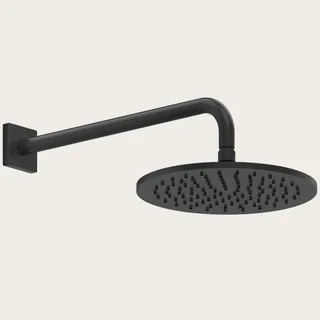Верхний душ, Gessi, Rilievo, 250*250, цвет-черный матовый