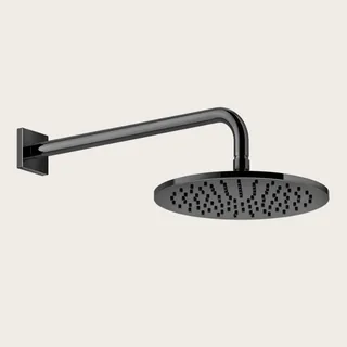 Верхний душ, Gessi, Rilievo, 250*250, цвет-Black Metal PVD