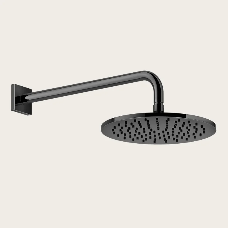 Верхний душ, Gessi, Rilievo, 250*250, цвет-Black Metal PVD