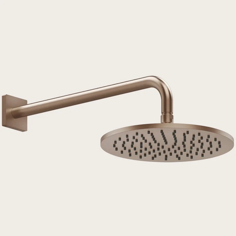 Верхний душ, Gessi, Rilievo, 250*250, цвет-Copper Brushed PVD