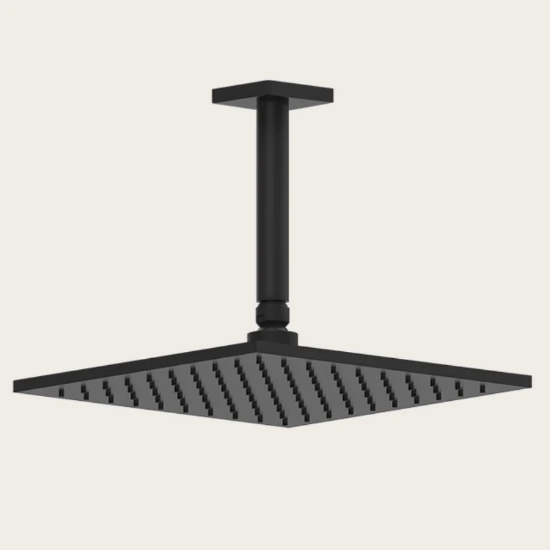 Верхний душ, Gessi, Rilievo, 250*250, цвет-черный матовый