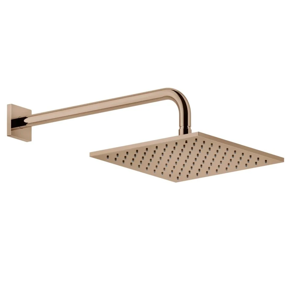 Верхний душ, Gessi, Rilievo, 250*250, цвет-медь PVD (Copper PVD)