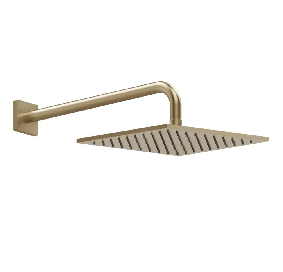 Верхний душ, Gessi, Rilievo, 250*250, цвет-Warm Bronze Br. PVD