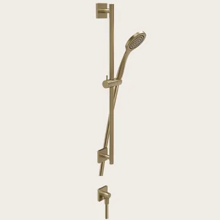 Душевой гарнитур, Gessi, Rilievo, 100, цвет-Warm Bronze Brushed PVD