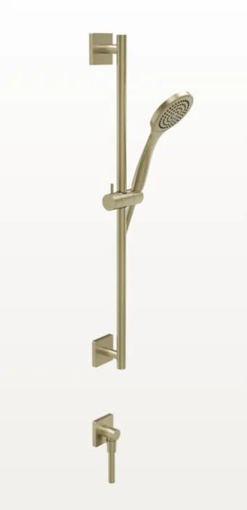 Душевой гарнитур, Gessi, Rilievo, 100, цвет-Brushed Brass PVD