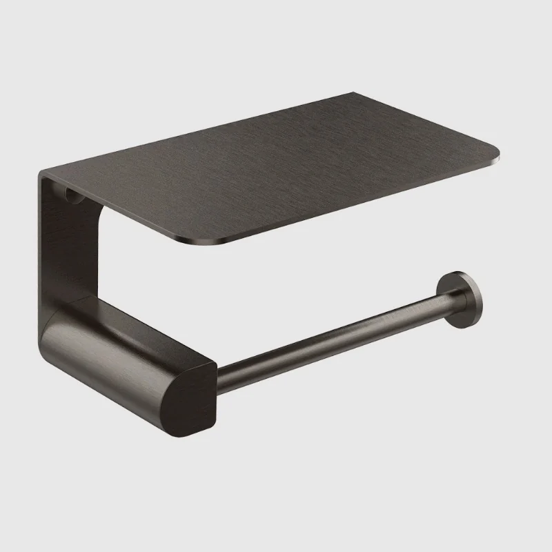 Бумагодержатель, Gessi, Rilievo, шгв 165*100*89, цвет-Black Metal Brushed PVD