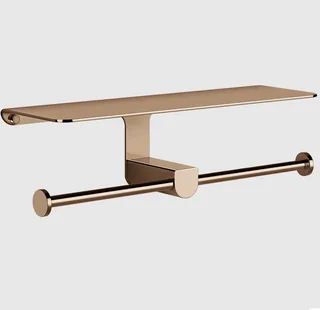 Бумагодержатель, Gessi, Rilievo, шгв 308*100*89, цвет-Copper PVD