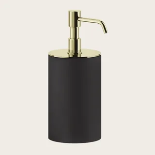 Дозатор для жидкого мыла, Gessi, Rilievo, шгв 75*97*194, цвет дозатора-Brass PVD/чёрный — иконка