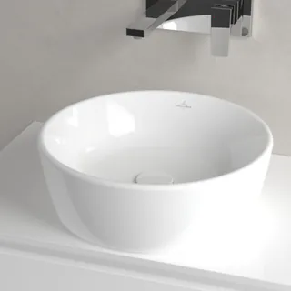 Раковина, Villeroy&Boch, Architectura, шгв 450*450*155, отверстия для смесителя-отсутствуют, цвет-альпийский белый