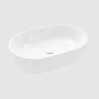 Раковина, Villeroy&Boch, Architectura, шгв 600*400*155, отверстия для смесителя-отсутствуют, цвет-альпийский белый
