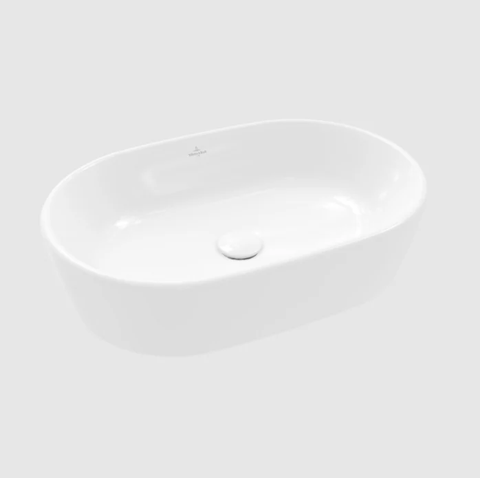 Раковина, Villeroy&Boch, Architectura, шгв 600*400*155, отверстия для смесителя-отсутствуют, цвет-альпийский белый