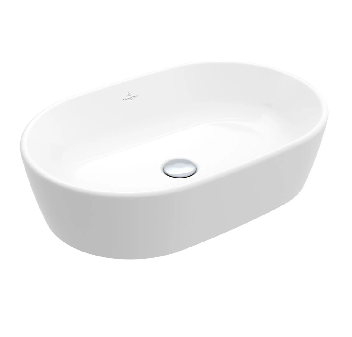 Раковина, Villeroy&Boch, Architectura, шгв 600*400*155, отверстия для смесителя-отсутствуют, цвет-альпийский белый