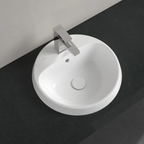 Раковина, Villeroy&Boch, Architectura, шгв 450*450*125, отверстия для смесителя-1, цвет-альпийский белый