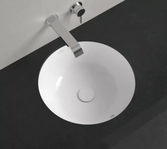 Раковина, Villeroy&Boch, Architectura, шгв 460*460*175, отверстия для смесителя-отсутствуют, CeramicPlus, цвет-альпийский белый
