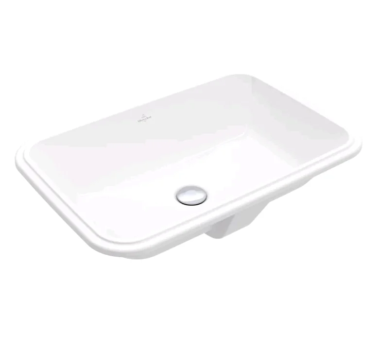 Раковина, Villeroy&Boch, Architectura, шгв 570*370*180, отверстия для смесителя-отсутствуют, CeramicPlus, цвет-альпийский белый
