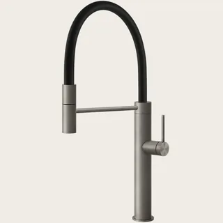 Смеситель для кухни, Gessi, 316 Flessa, цвет-Steel Brushed