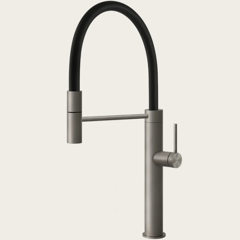 Смеситель для кухни, Gessi, 316 Flessa, цвет-Steel Brushed