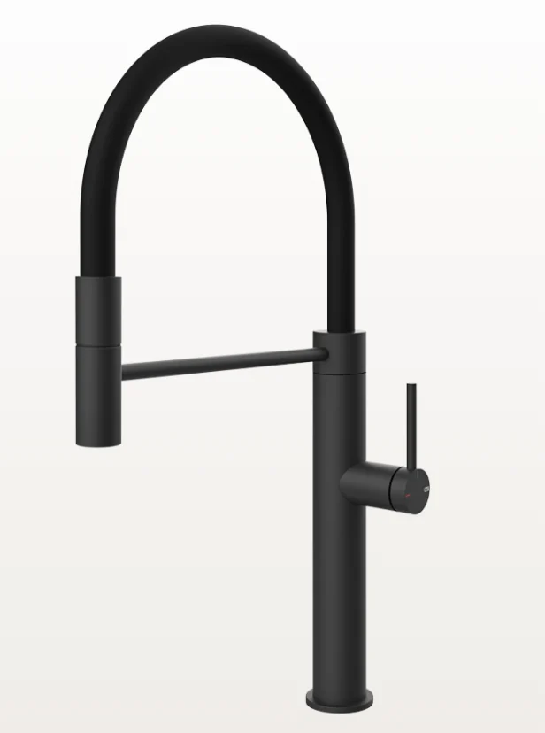 Смеситель для кухни, Gessi, 316, цвет-черный матовый