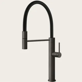 Смеситель для кухни, Gessi, 316 Flessa, цвет-Black Metal Brushed PVD