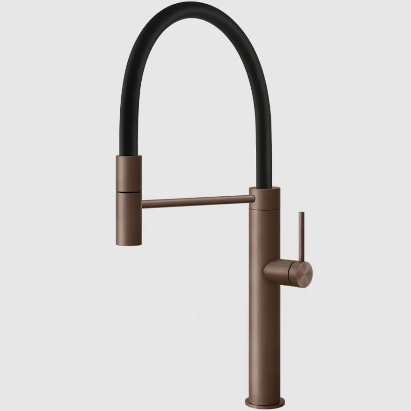 Смеситель для кухни, Gessi, 316, цвет-Copper Brushed PVD