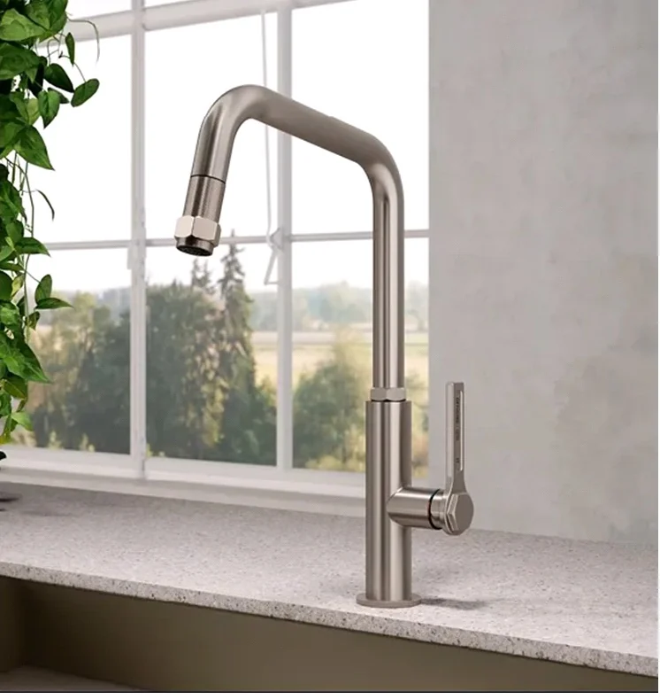 Смеситель для кухни, Gessi, Officine, цвет-Finox Brushed Nickel