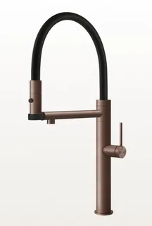 Смеситель для кухни, Gessi, 316 Flessa, цвет-Copper Brushed PVD