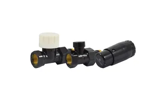 Комплект проходной DN15 GZ1/2 x GW1/2 с головкой Мини M30x1,5 Ral 9005