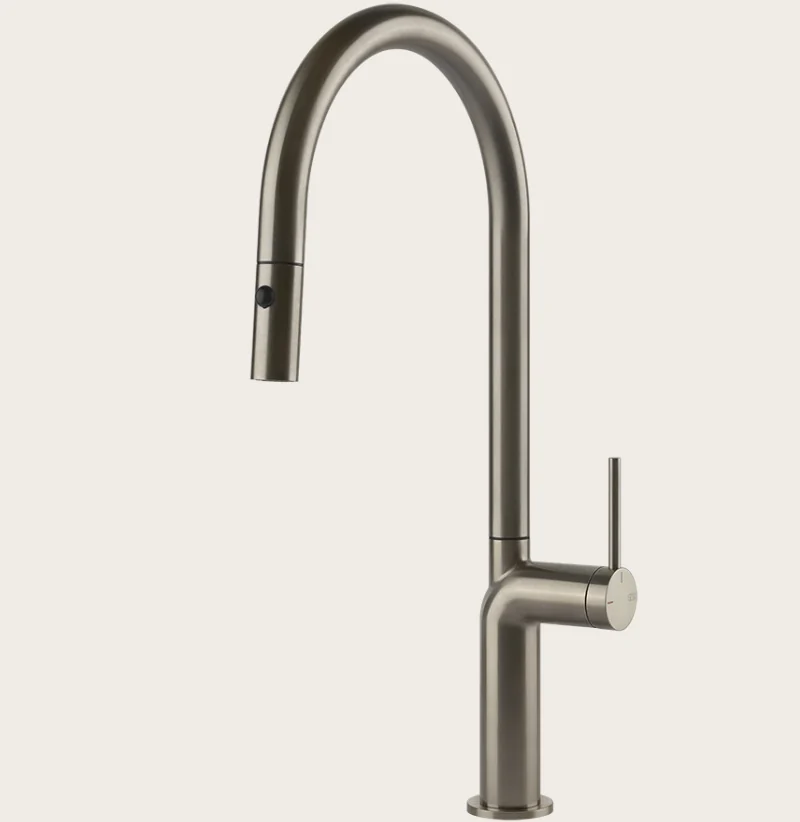 Смеситель для кухни, Gessi, Stelo, цвет-Finox Brushed Nickel