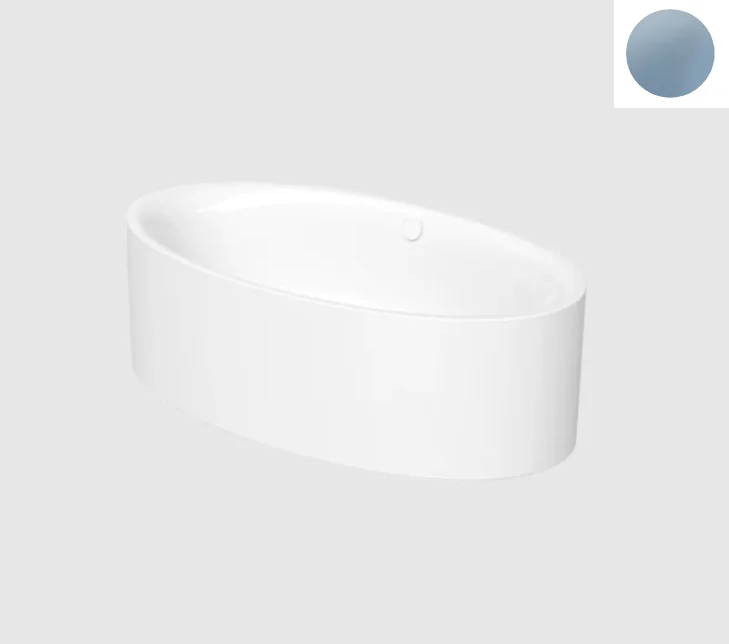 Ванна, Bette, BetteEve Oval Silhouette, шгв 1850*1000*450, BetteGlasur® Plus, цвет-Blue Satin matt