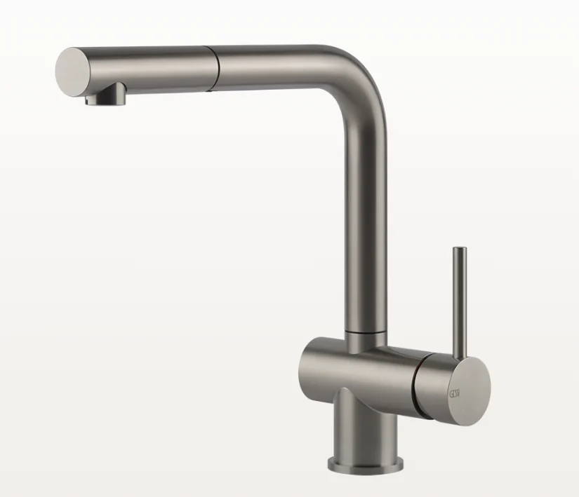 Смеситель для кухни, Gessi, Acciaio, цвет-сталь брашированная
