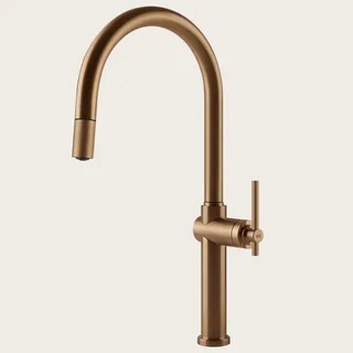 Смеситель для кухни, Gessi, Habito, цвет-Warm Bronze Brushed PVD