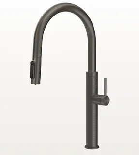 Смеситель для кухни, Gessi, 316 Meccanica, с функцией фильтрации воды, цвет-Black Metal Brushed PVD