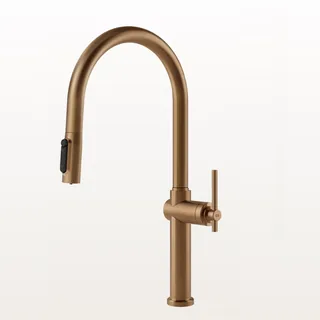 Смеситель для кухни, Gessi, Habito Filtered, цвет-Warm Bronze Brushed PVD