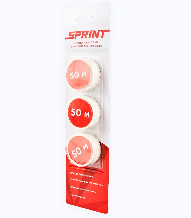 Уплотнительная нить, Sprint, набор катушек, м-3x50, блистер (ст.арт. 04063)