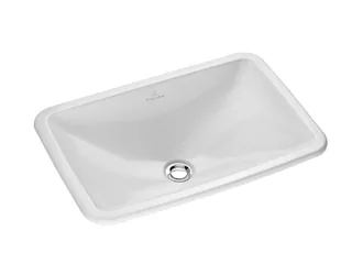 Раковина, Villeroy&Boch, Loop&Friends, шгв 600*405*185, отверстия для смесителя-отсутствуют, CeramicPlus, цвет-альпийский белый