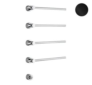 Полотенцесушитель, Margaroli, Sole, шгв 360*93*845, Box, цвет-Black Brushed Nickel