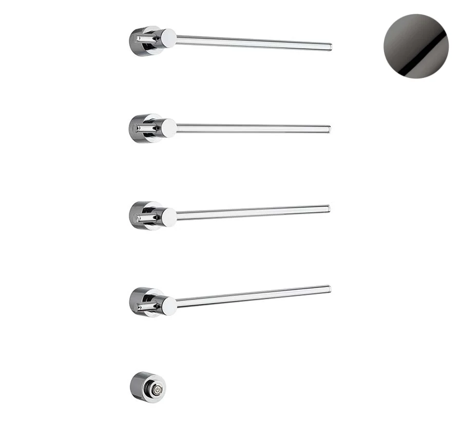 Полотенцесушитель, Margaroli, Sole, шгв 360*93*845, Box, цвет-Black Chrome